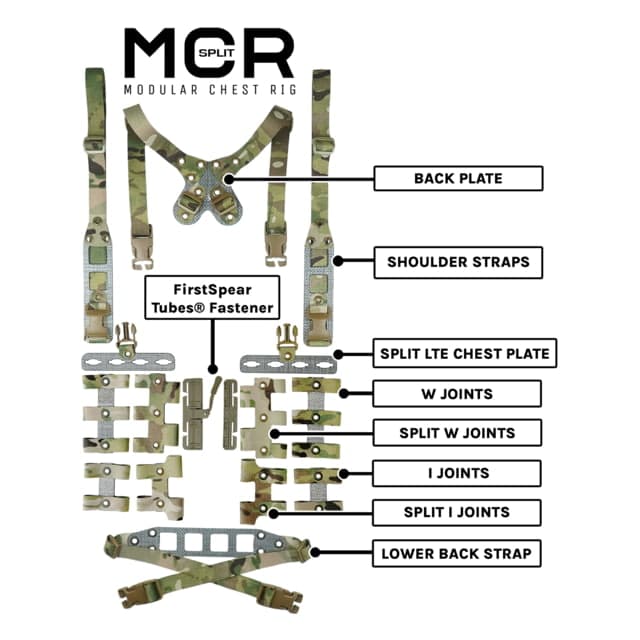 GBRS Group Modular Chest Rig Split Kit Ranger Green
