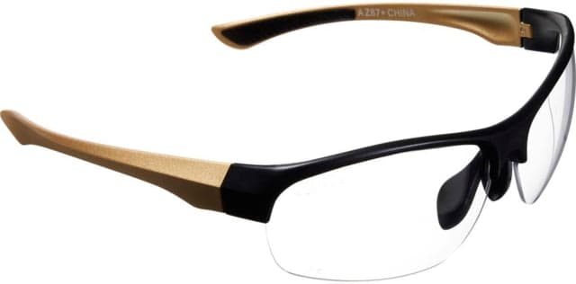 Girls With Guns Devotee Protective Shooting Safety Glasses Gold/Brown Frame Clear Lenses One Size