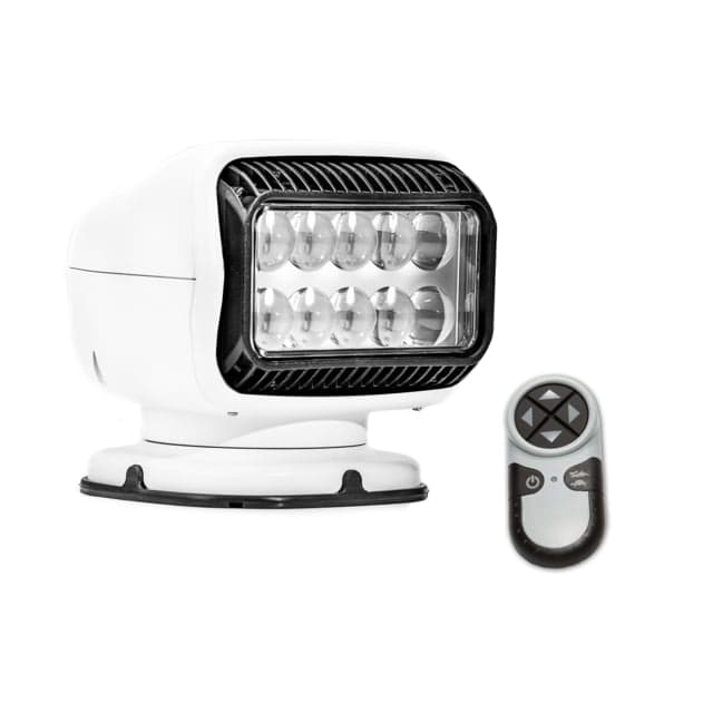 GoLight Radioray GT Series LED Permanent Mount Searchlight w/ Wireless Handheld Remote White