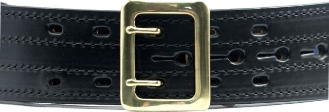 Gould & Goodrich K-Force E-Z Slide Duty Belt 4 Row Stitched 36 Brass Black
