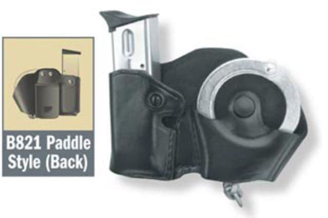 Gould & Goodrich Cuff/Magazine Pouch Beretta 83/85 Kahr Micro MK9 Left Hand Black