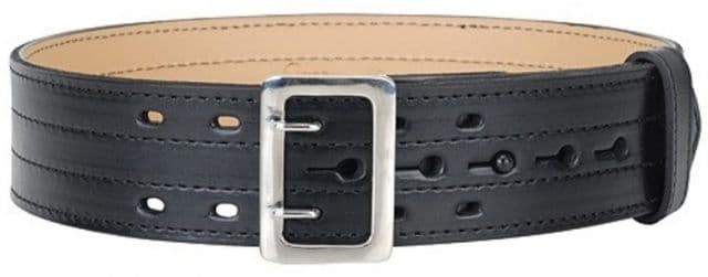 Gould & Goodrich K-Force Lined Duty Belt 4 Row Stitched 54 Nickel Hi-Gloss
