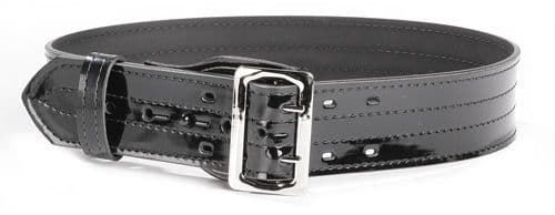 Gould & Goodrich K-Force Lined Duty Belt 4 Row Stitched 54 Brass Hi-Gloss