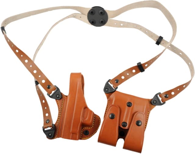 Gould & Goodrich Shoulder Concealment OWB Belt Holster Glock 17/19/22/23/30 Left Hand Chestnut Brown