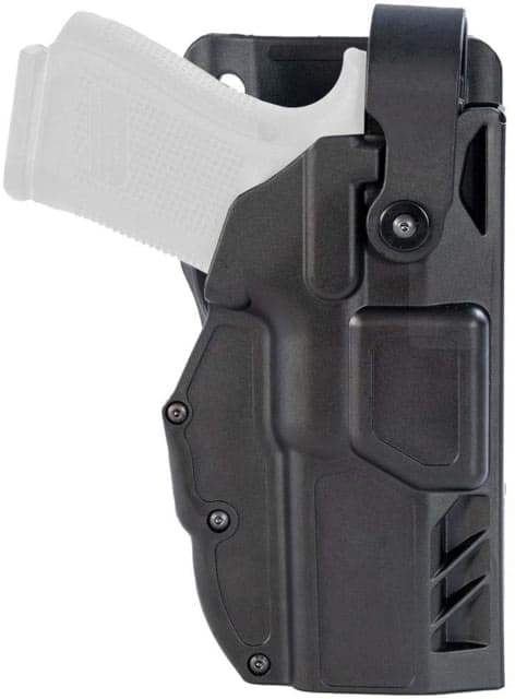 Gould & Goodrich TELR Non-Light Bearing OWB Belt Holster Duty Belt Glock 22 Left Hood/Optic Ready Plain Black