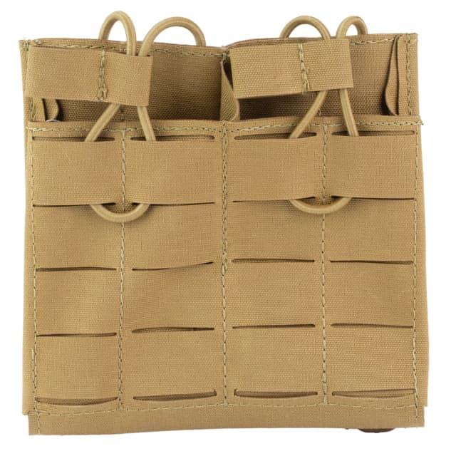 Grey Ghost Gear Double Mag Pouch Fits Ar15 Magazines Laminate Construction Coyote Brown Includes 2 Malice Clips