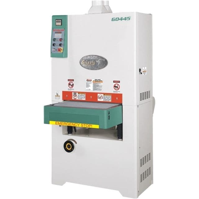 Grizzly Industrial 24in. 10 HP 3-Phase Platen Type Wide-Belt Sander