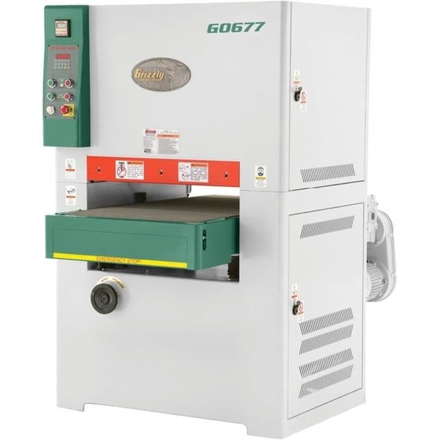 Grizzly Industrial 24in. 15 HP 3-Phase Planer/Wide-Belt Sander