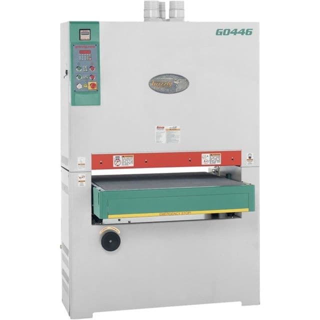 Grizzly Industrial 37in. 15 HP 3-Phase Platen Type Wide-Belt Sander