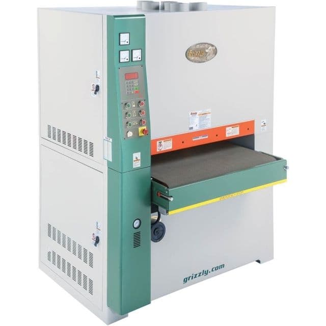 Grizzly Industrial 37in. Wide-Belt Sander with Industrial Roller