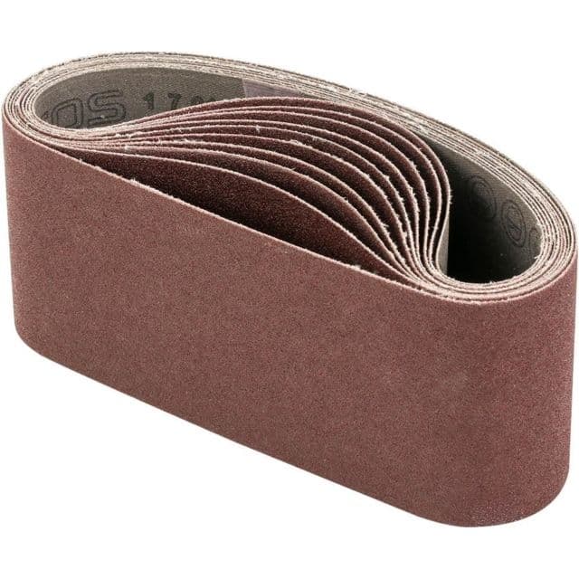 Grizzly Industrial 3in. X 18in. A/O Sanding Belt 80 Grit 10 Pk.
