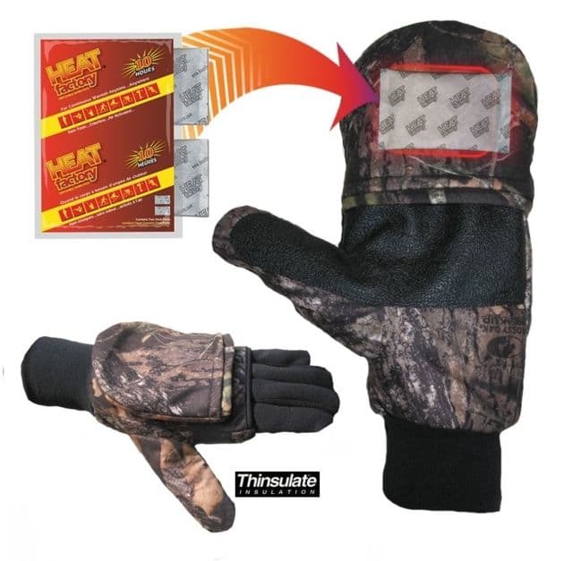 Heat Factory Heated Pop Top Glove - Men's Pair Mossy Oak Large