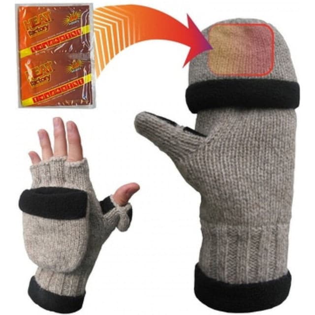 Heat Factory Ragg Wool Glove - Men's Wheat