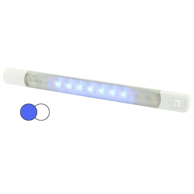 Hella Marine Surface Strip 12V LED Light w/Switch White/Blue