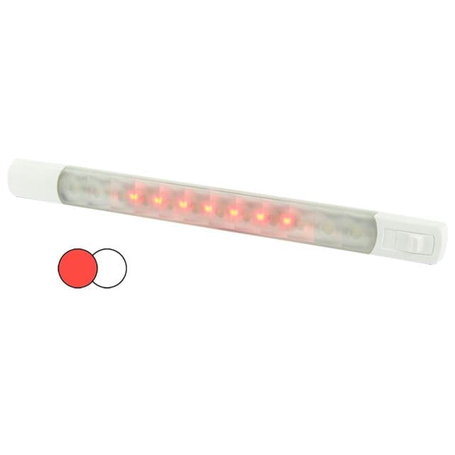 Hella Marine Surface Strip 12V LED Light w/Switch White/Red