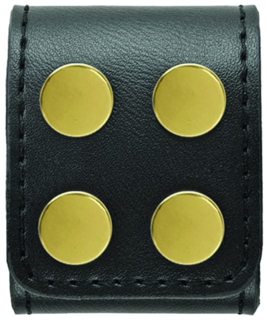 HEROs PRIDE AirTek Extra Wide Belt Keepers 2in 2 Pack Plain Brass Hardware Black