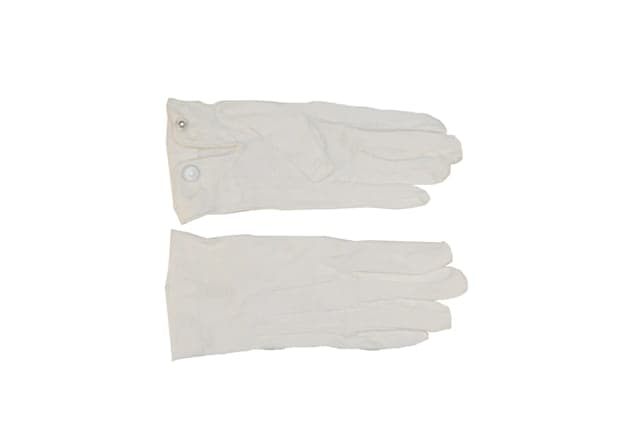 Hero's Pride Heros Pride Raised Pointing Parade Snap Gloves - Mens White Small