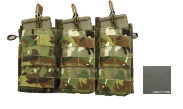 High Ground Gear 5.56 Drop Down Admin Pouch Triple Holds 3 Ranger Green