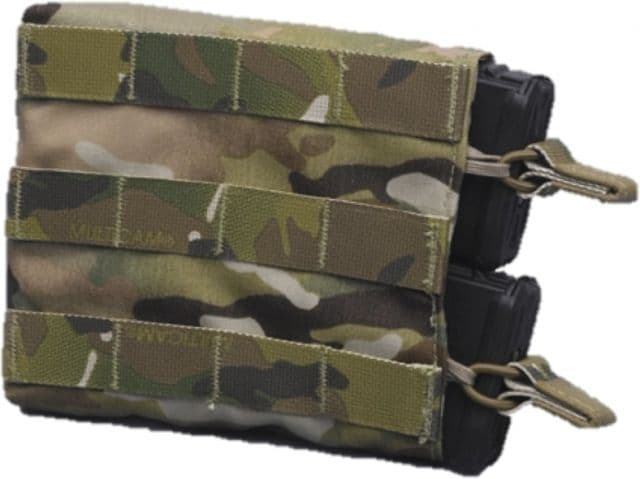 High Ground Gear 5.56 Side Access Mag Pouch Holds 2 Left Side Multi-Cam