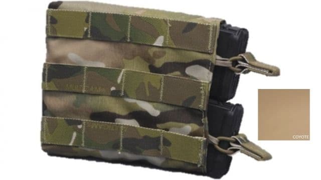 High Ground Gear 5.56 Side Access Mag Pouch Holds 2 Right Side Coyote