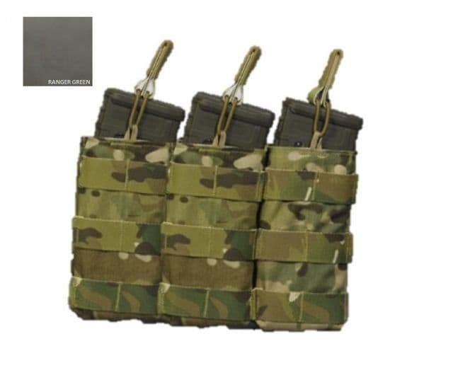 High Ground Gear 5.56 Side-by-Side Mag Pouch Triple Ranger Green