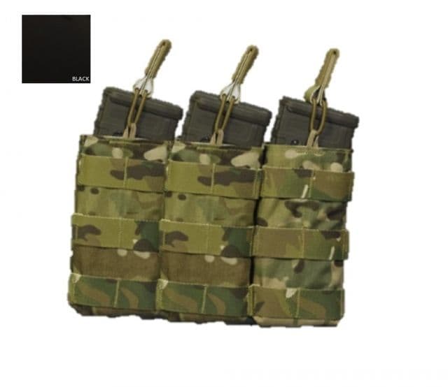 High Ground Gear 5.56 Side-by-Side Mag Pouch Triple Black