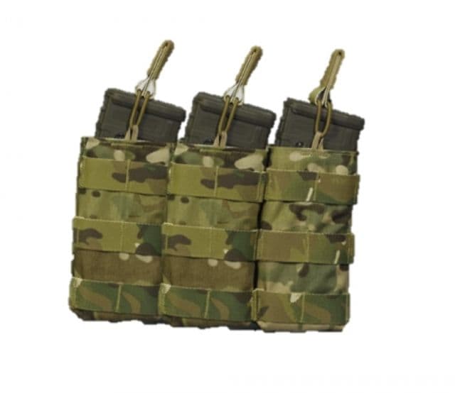 High Ground Gear 5.56 Side-by-Side Mag Pouch Triple Multi-Cam