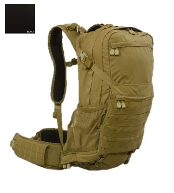 High Ground Gear HG 3 Day Pack with SM/MD Waist Belt Black S/M