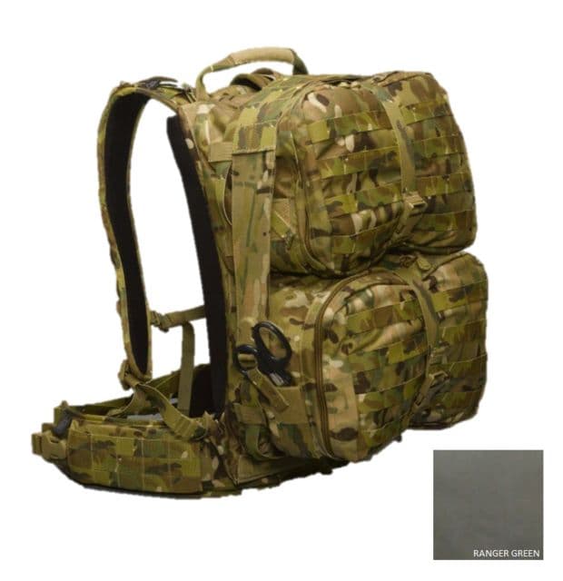 High Ground Gear HG Rigid-Frame Modular Trauma Pack with SM/MD Waist Belt Ranger Green