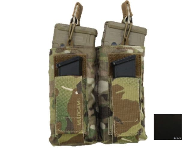 High Ground Gear M4/M16-Pistol Combo Pouch Double Black