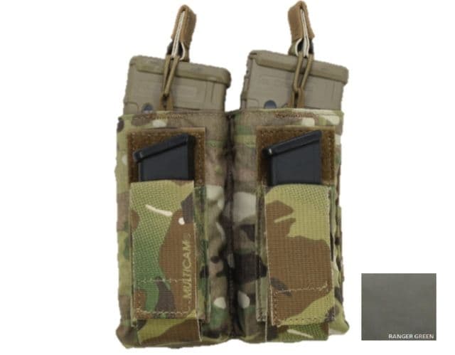 High Ground Gear M4/M16-Pistol Combo Pouch Double Ranger Green