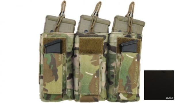 High Ground Gear M4/M16-Pistol Combo Pouch Triple Black