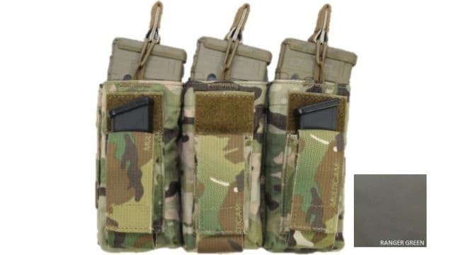 High Ground Gear M4/M16-Pistol Combo Pouch Triple Ranger Green