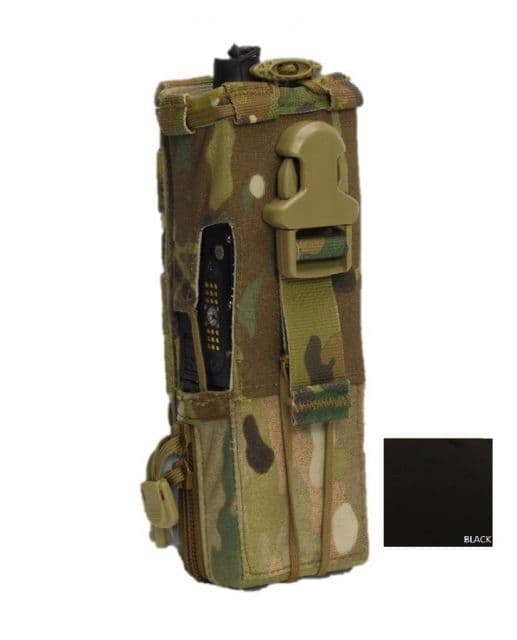 High Ground Gear Single-Hand Drop-Down MBITR/PRC-148 Pouch Black