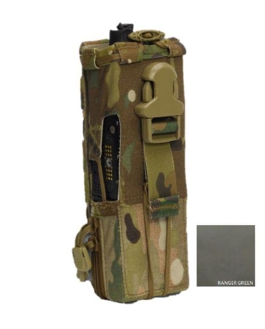 High Ground Gear Single-Hand Drop-Down MBITR/PRC-148 Pouch Ranger Green