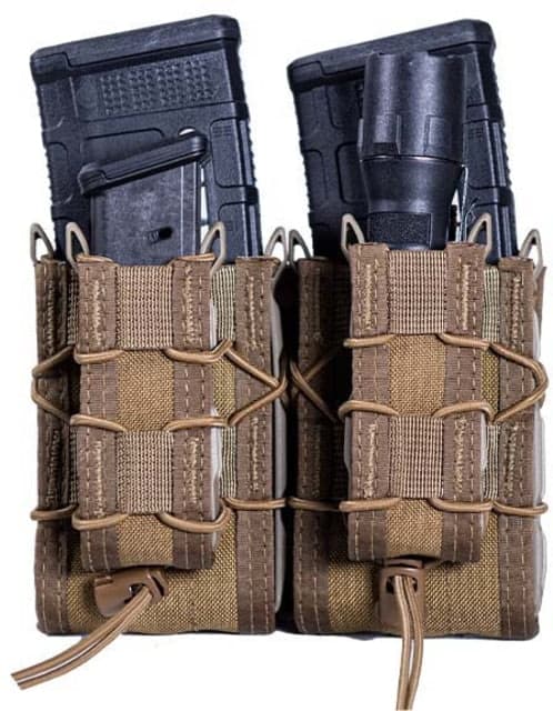 High Speed Gear Double Double Decker Taco Pistol Magazine Pouch Coyote Brown