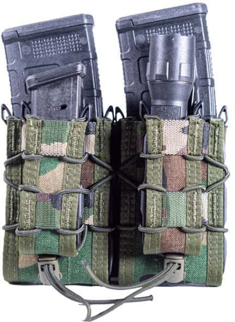 High Speed Gear Double Double Decker Taco Pistol Magazine Pouch Woodland Camo