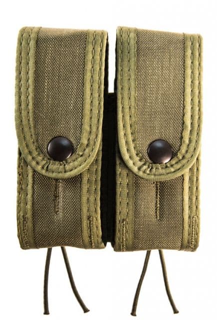 High Speed Gear HSGI Duty Double Pistol Taco Covered U-Mount Pouch Olive Drab