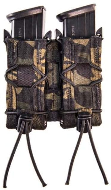 High Speed Gear HSGI Double Pistol Taco MOLLE Pouch MultiCam Black