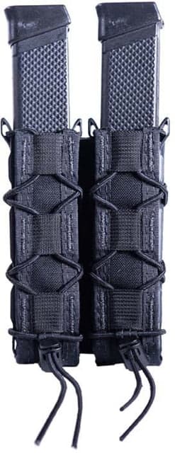 High Speed Gear Double Taco Pistol Magazine Pouch - Extended Black
