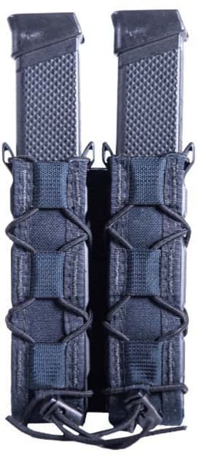 High Speed Gear Double Taco Pistol Magazine Pouch - Extended LE Blue