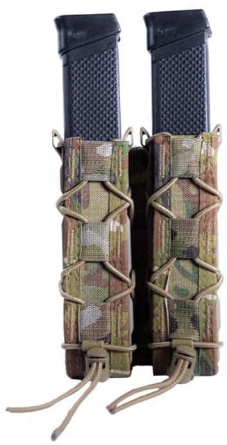 High Speed Gear Double Taco Pistol Magazine Pouch - Extended MultiCam