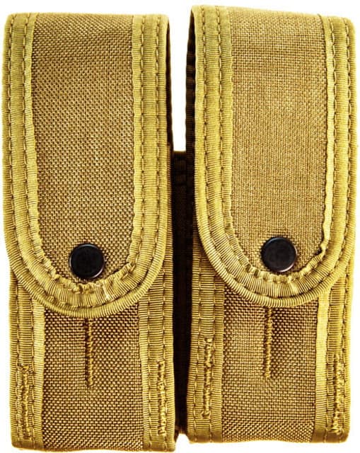 High Speed Gear HSGI Duty Double TACO-Covered Plus Pistol Magazine Pouch Coyote Brown