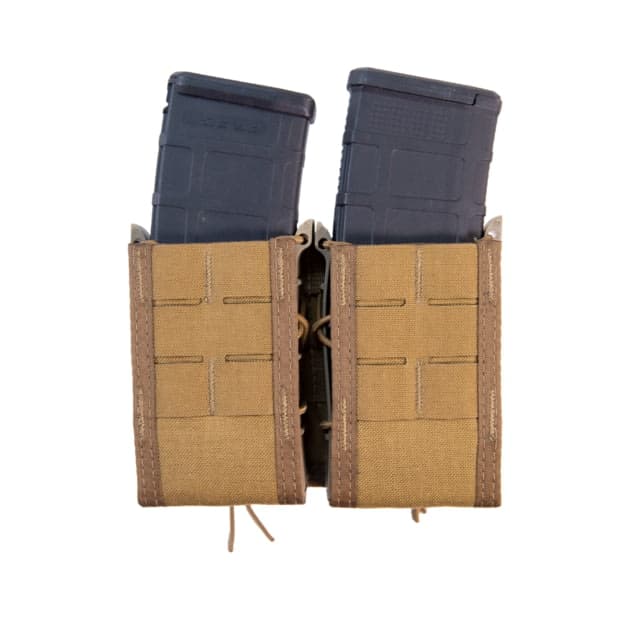 High Speed Gear Duty Double Taco Rifle U-Mount Pouch Coyote Brown