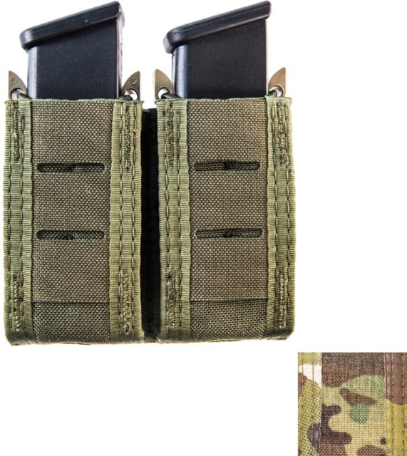 High Speed Gear HSGI Duty Double Pistol Taco U-Mount Pouch MultiCam