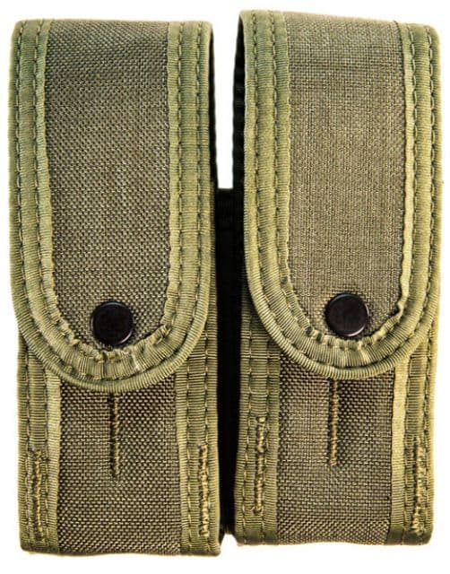 High Speed Gear Duty Double Taco Covered Pistol Pouch w/ Rifle U-Mount Olive Drab