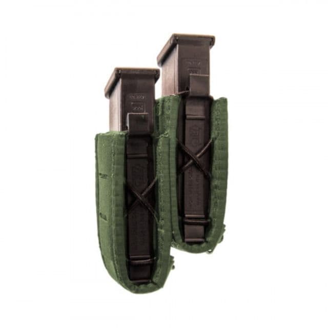 High Speed Gear Duty Staggered Double Pistol Taco U-Mount Pouch Olive Drab
