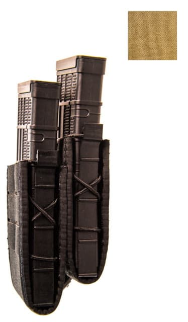 High Speed Gear Duty Staggered Double Taco Rifle Pouch Coyote Brown