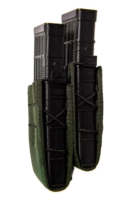 High Speed Gear Duty Staggered Double Taco Rifle Pouch Olive Drab