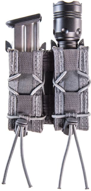 High Speed Gear HSGI Double Pistol Taco MOLLE Pouch Wolf Gray